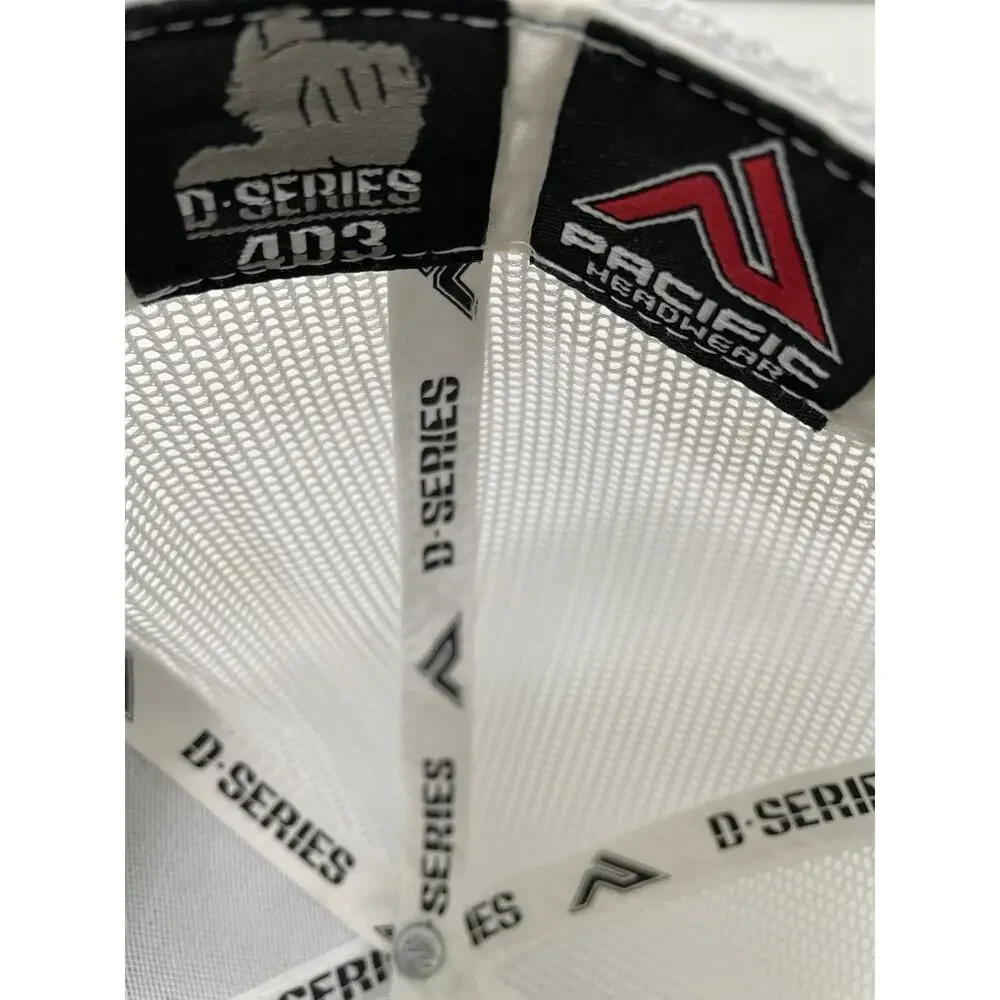 Covingtons Customs Trucker Hat Blue White Mesh Snapback Custom Motorcycle Cap